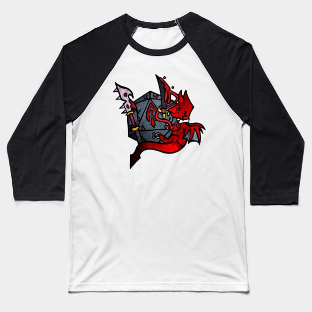 Classy Dragons - Bloodhunter Baseball T-Shirt by ScribbleSketchScoo